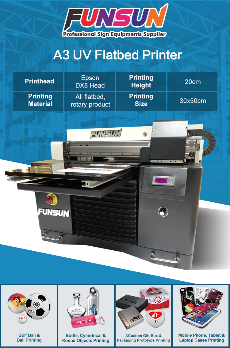 Funsun A Uv Flatbed Printer With Epson Head