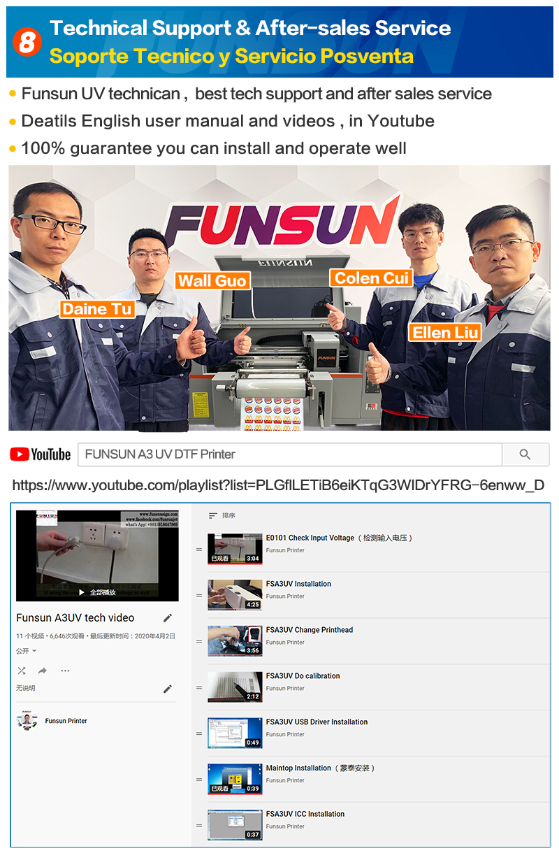 Funsun 30cm Roll to Roll UV DTF Printer