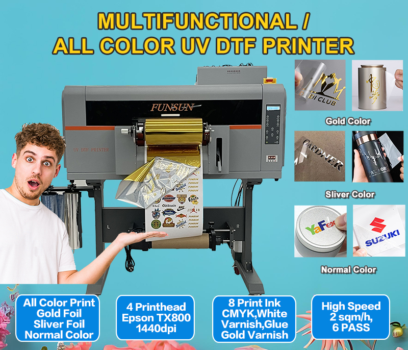 Multifunctional /All Color UV DTF Printer