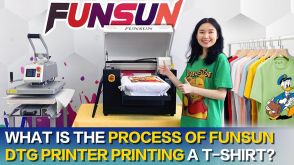 FAQ 3 What Is The Process Of DTG Printer Printing A T shirt?