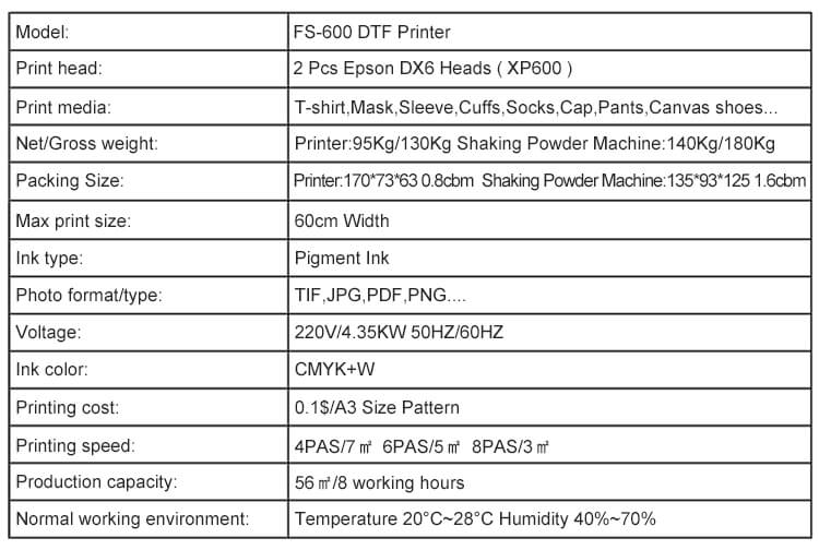 Impresora DTF 60 CM Bajo Pedido ♻️ FUNSUN ploter ancho 60 en