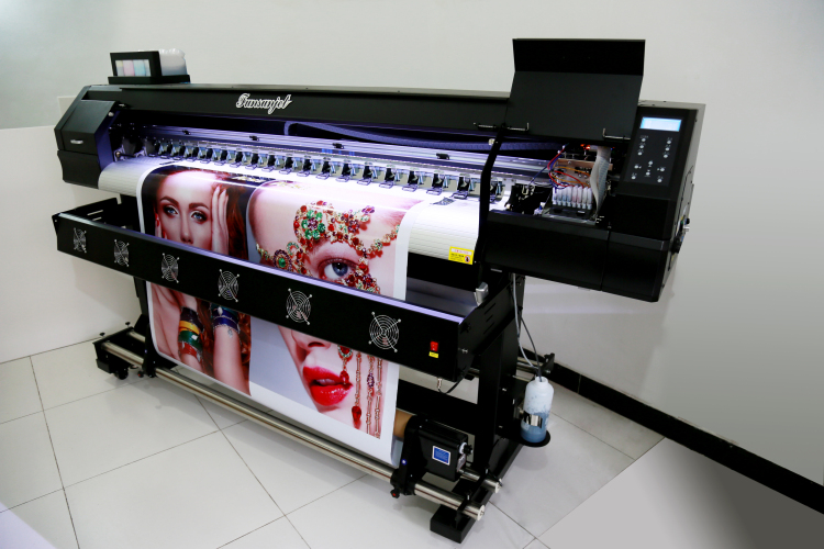 Europe Quality Orginal Digital Eco Solvent Printer Dx7 1440dpi For Flex Vinyl Pp Printing 9032